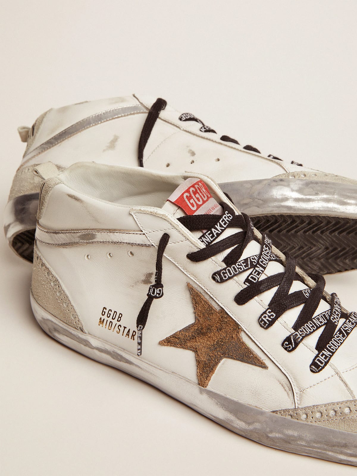 Golden goose mid 2024 star leopard sneakers