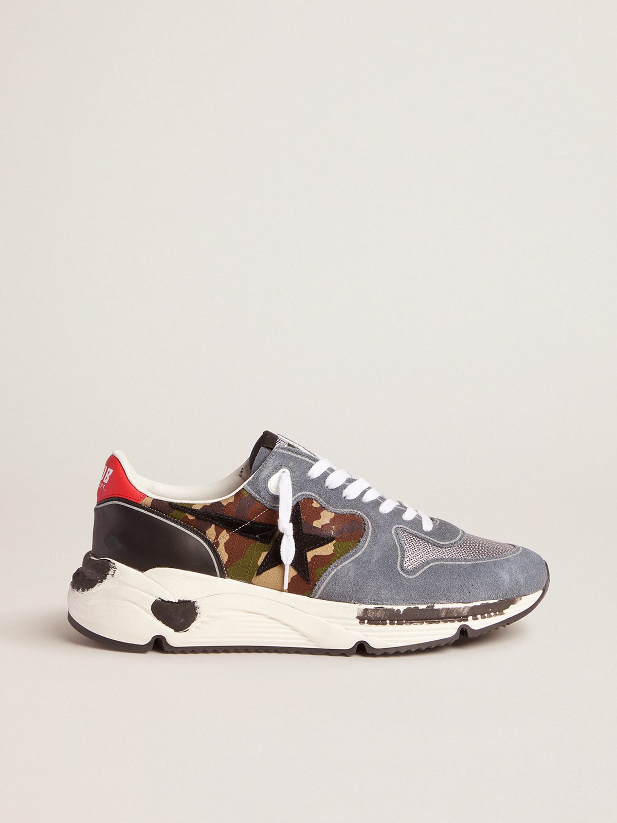 Camouflage Running Sole sneakers with textured nylon insert | Golden Goose