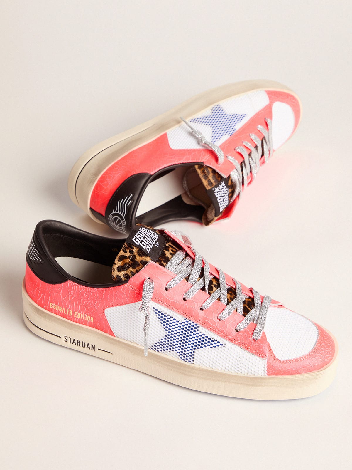 Golden Goose - Men’s LAB Limited Edition Stardan sneakers in craquelé leather and pony skin in 