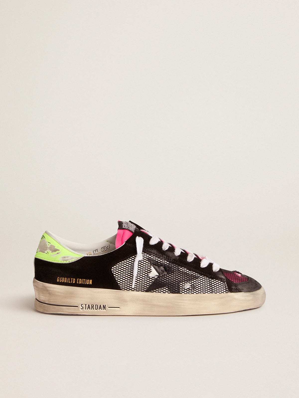 Limited Edition Stardan sneakers in fuchsia and yellow | Golden Goose