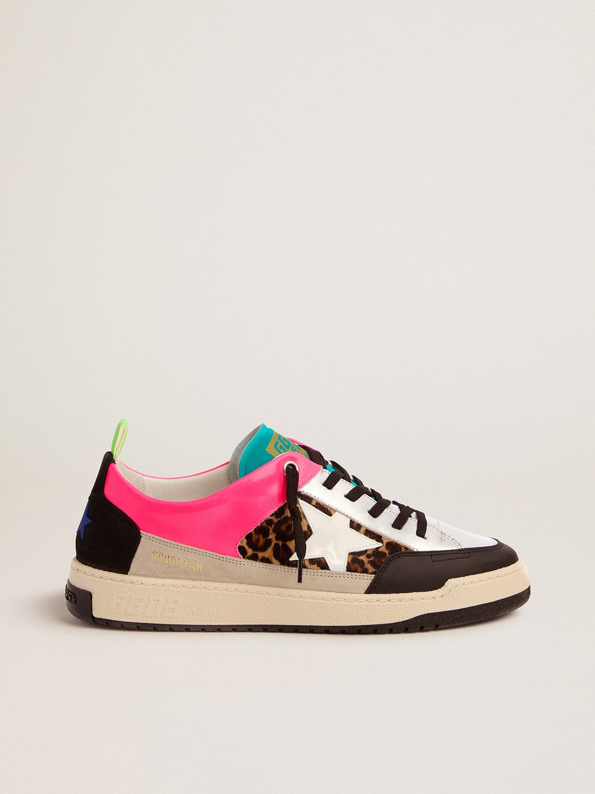 Fuchsia golden best sale goose sneakers