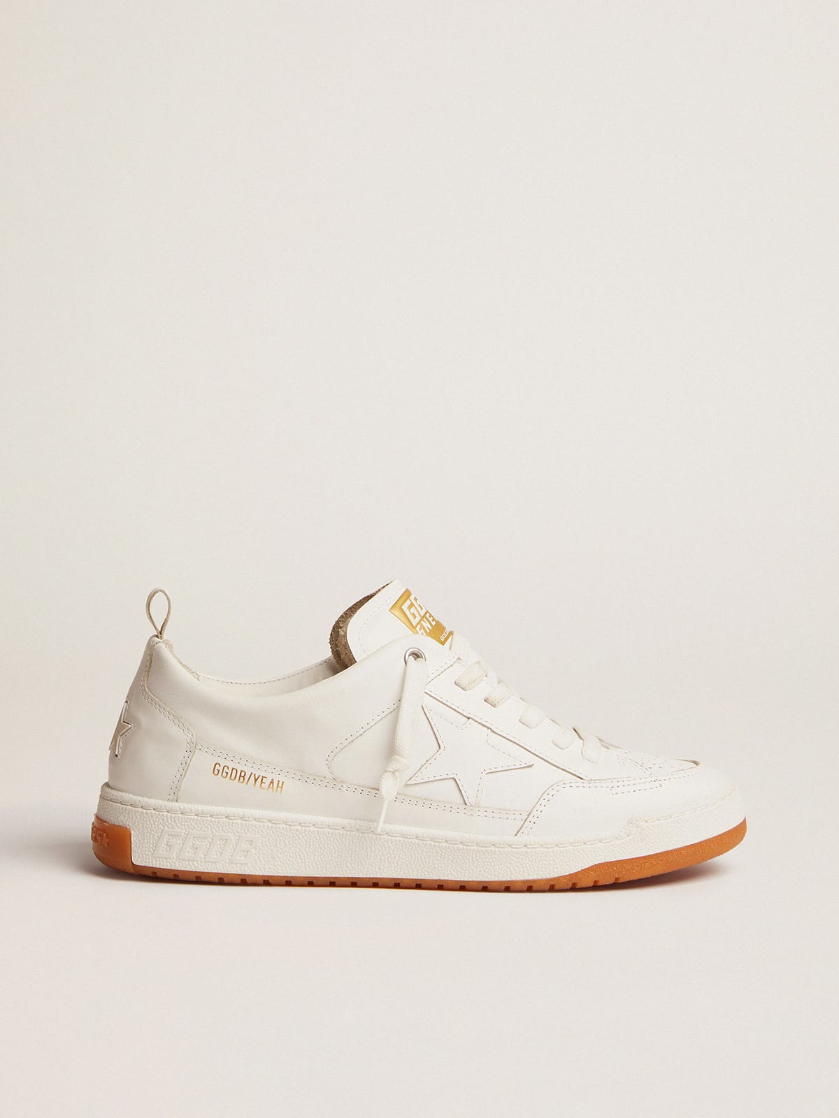 Men's Yeah sneakers in optical white leather | Golden Goose