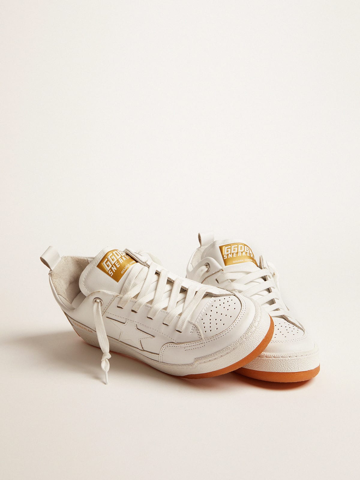 Golden Goose - Men’s Yeah sneakers in optical white leather in 