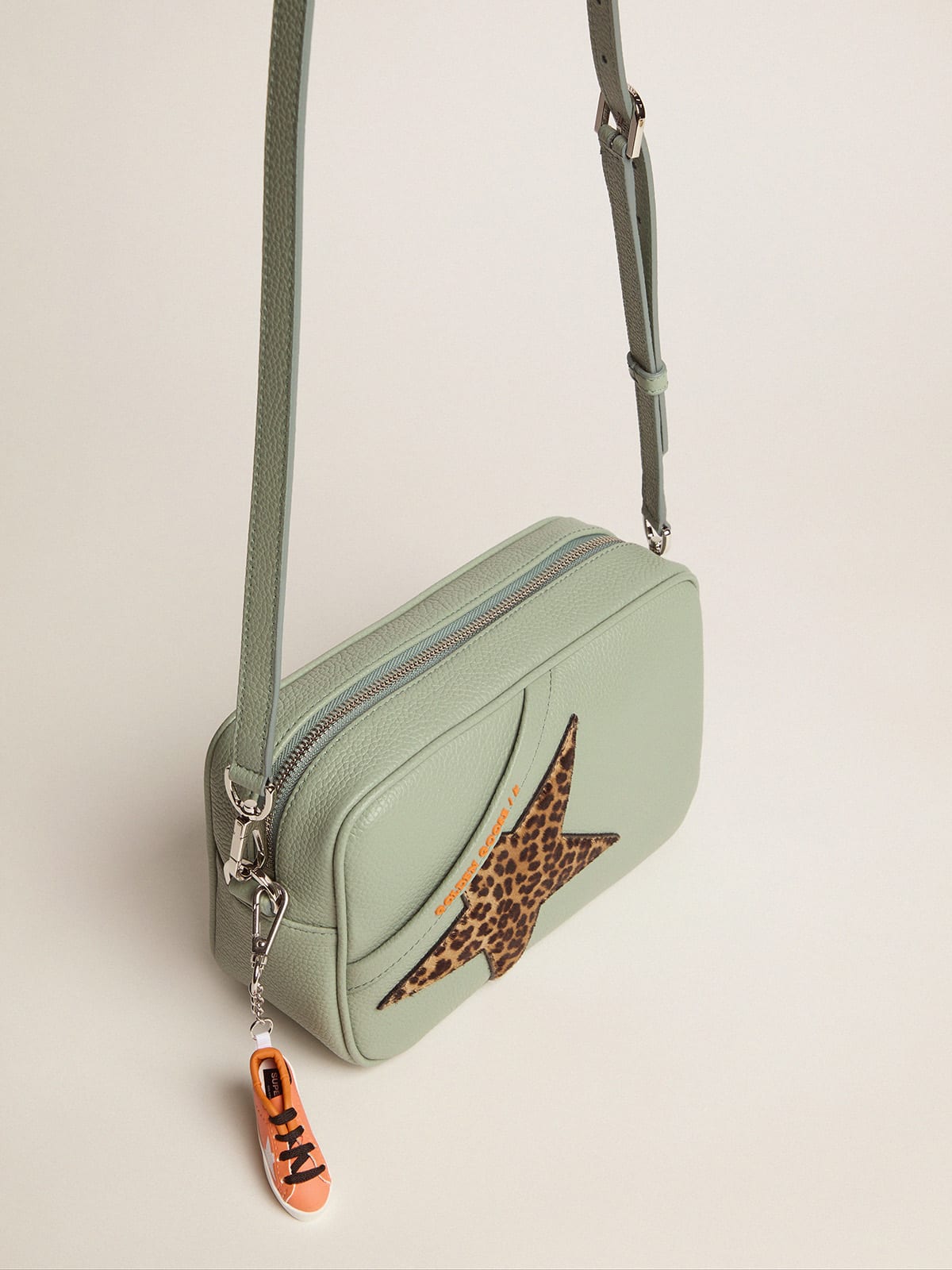 Golden Goose - Sage Star Bag with leopard-print pony skin star in 