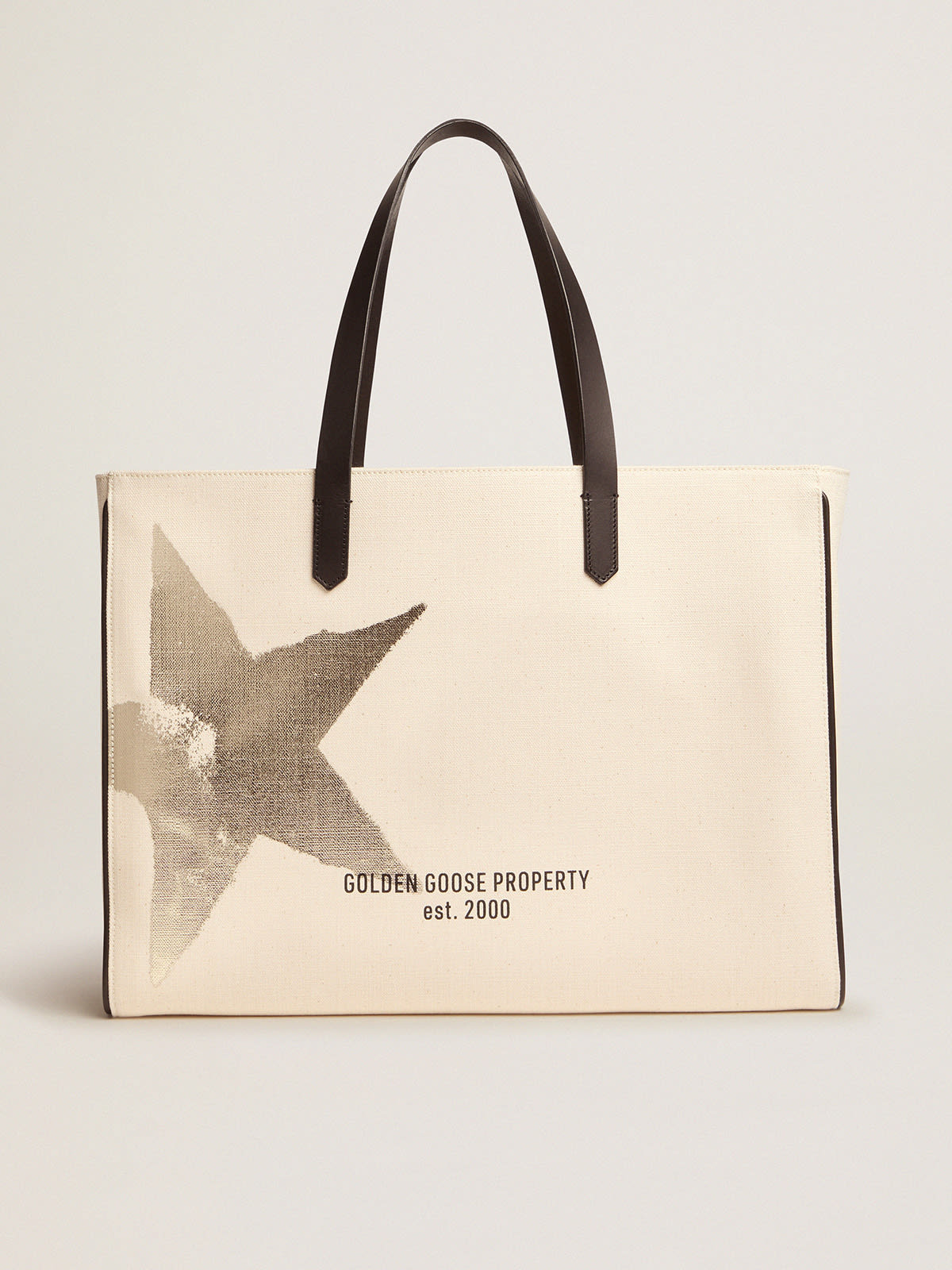 East-West California Bag with Golden star print