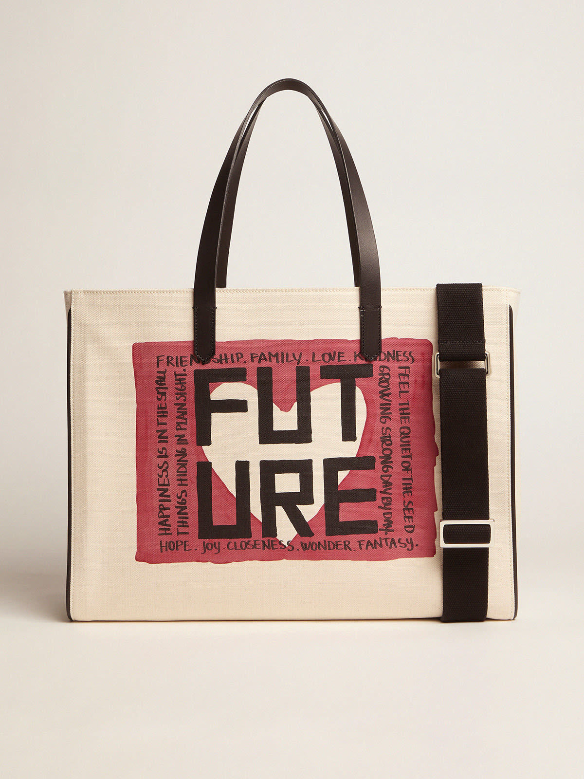 Golden Goose - Borsa California Bag East-West con stampa 'Future' in 