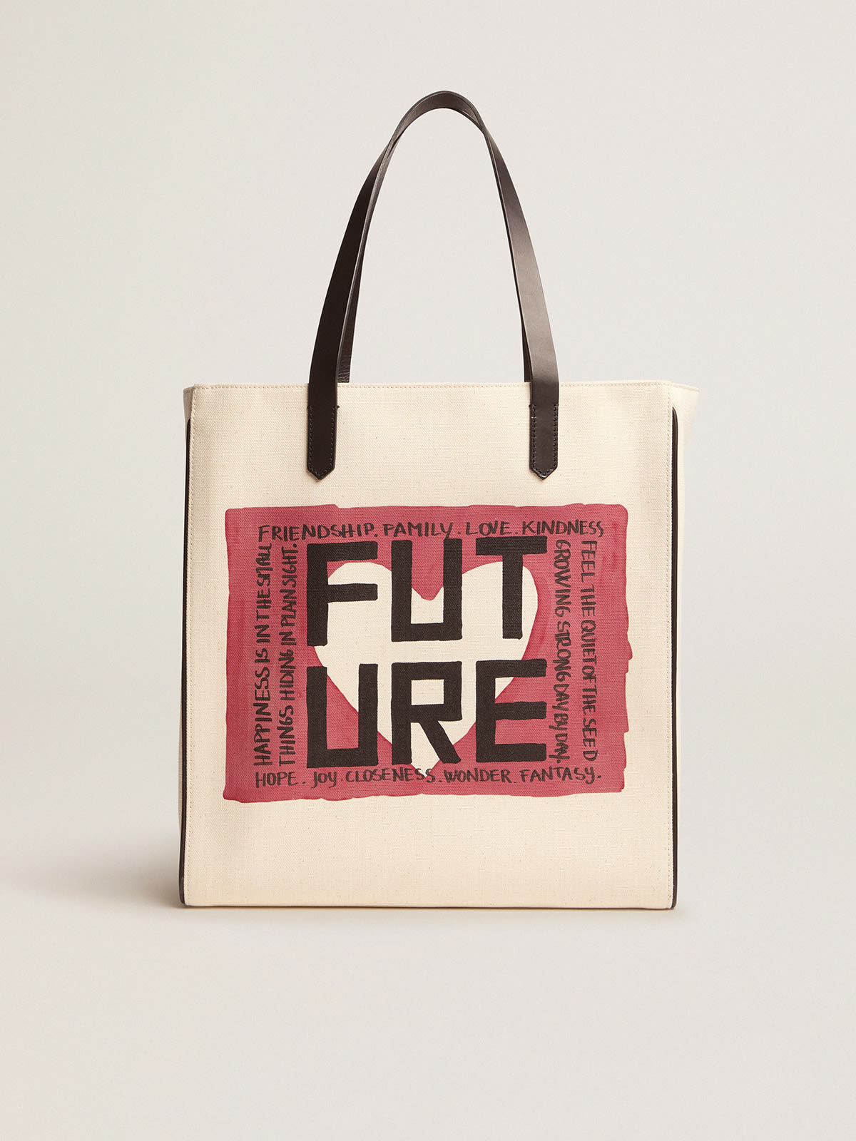 Golden Goose - North-South California Bag with ''Future'' print in 