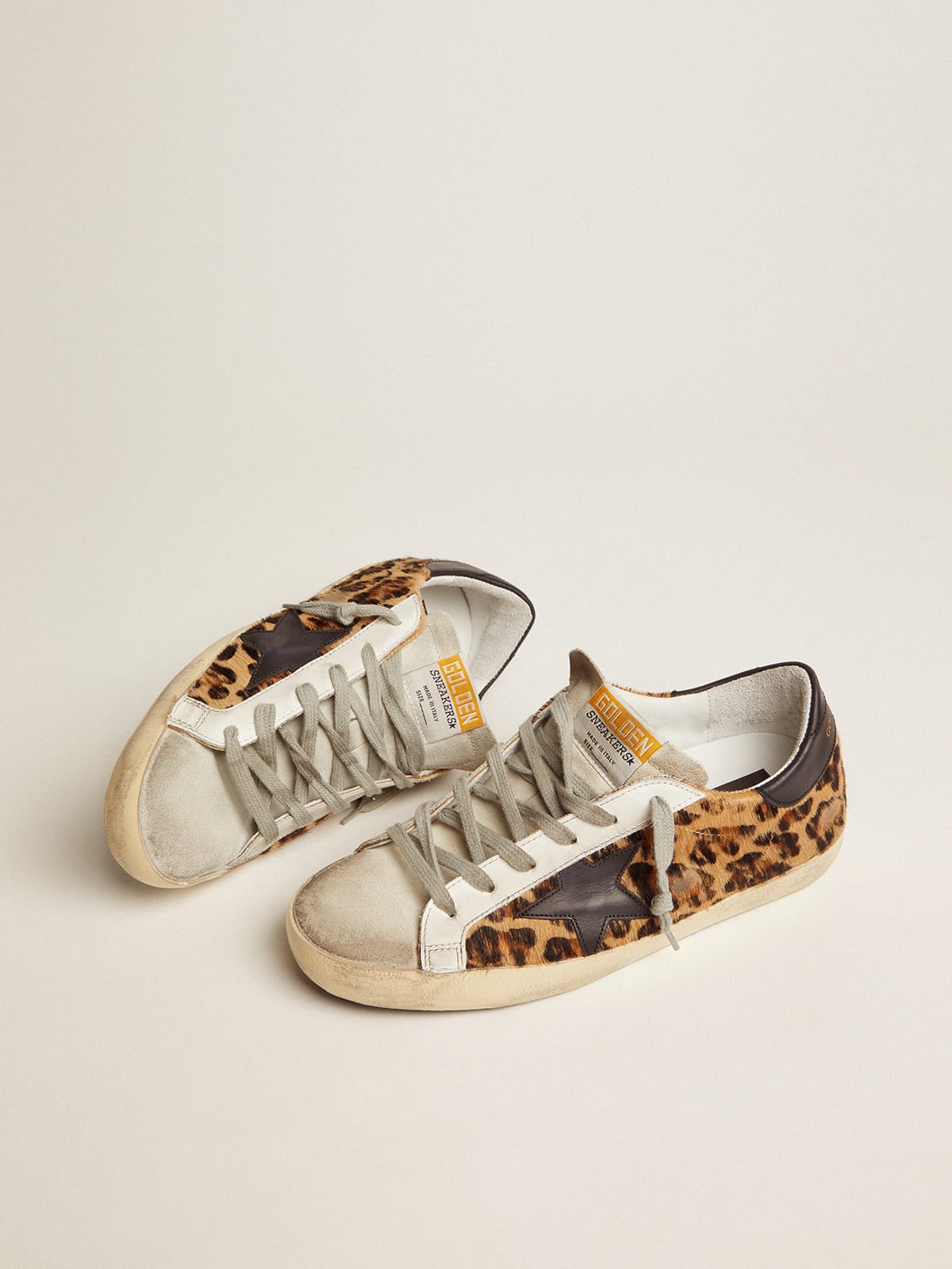 Women's Super-Star in leopard print leather | Golden Goose