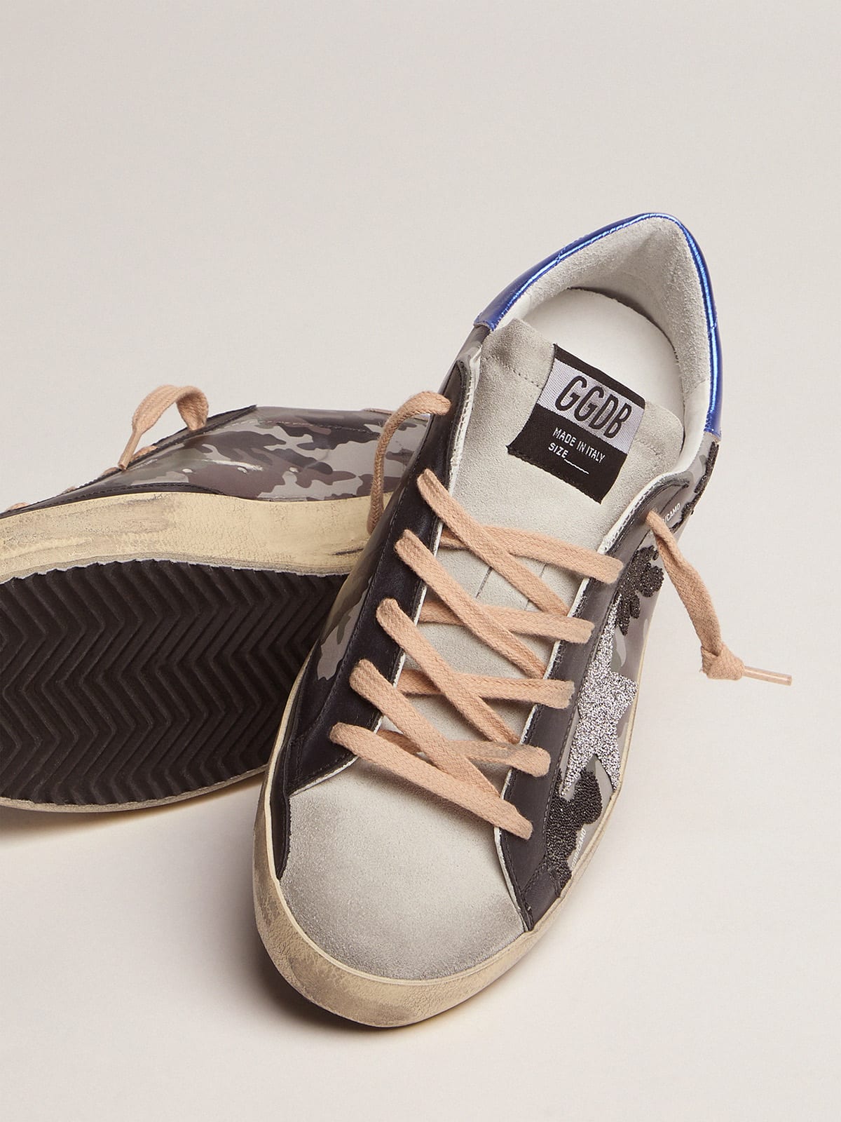 Golden goose best sale superstar camo sneakers