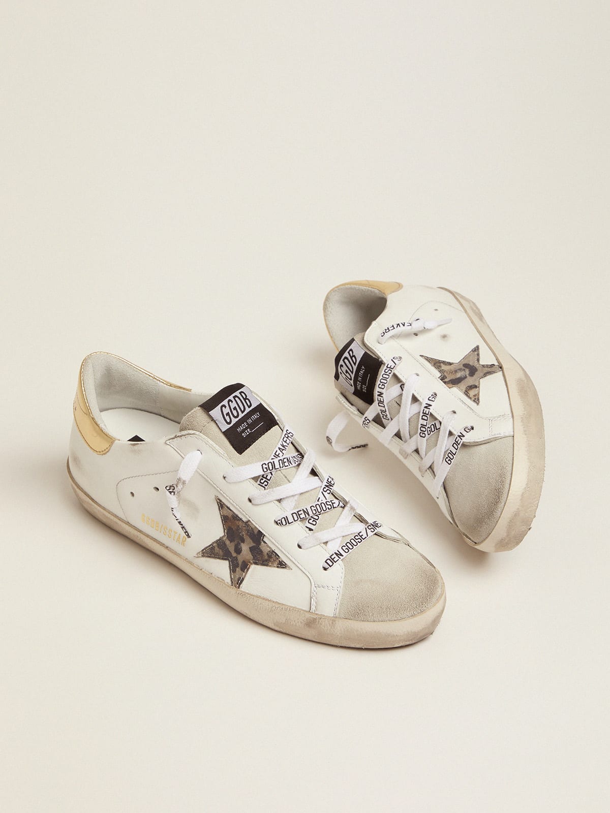 Golden goose sneakers store leopard star