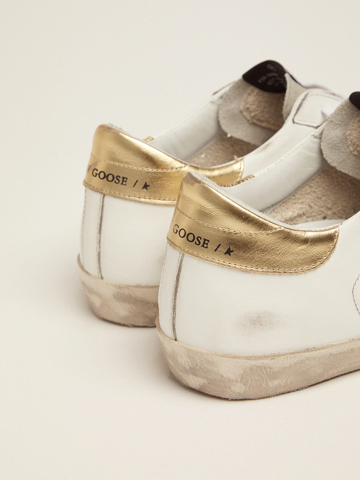 Golden goose white hot sale leopard sneakers