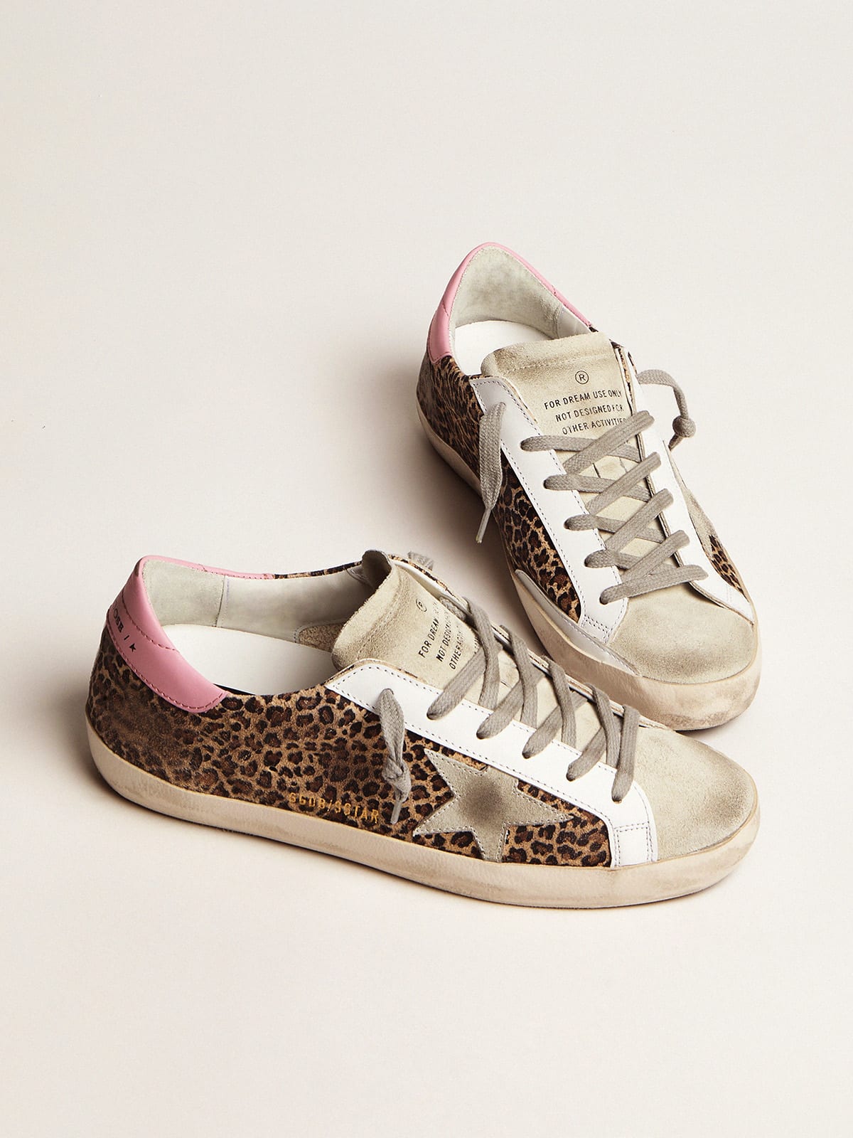 Leopard-print suede Super-Star sneakers | Golden Goose