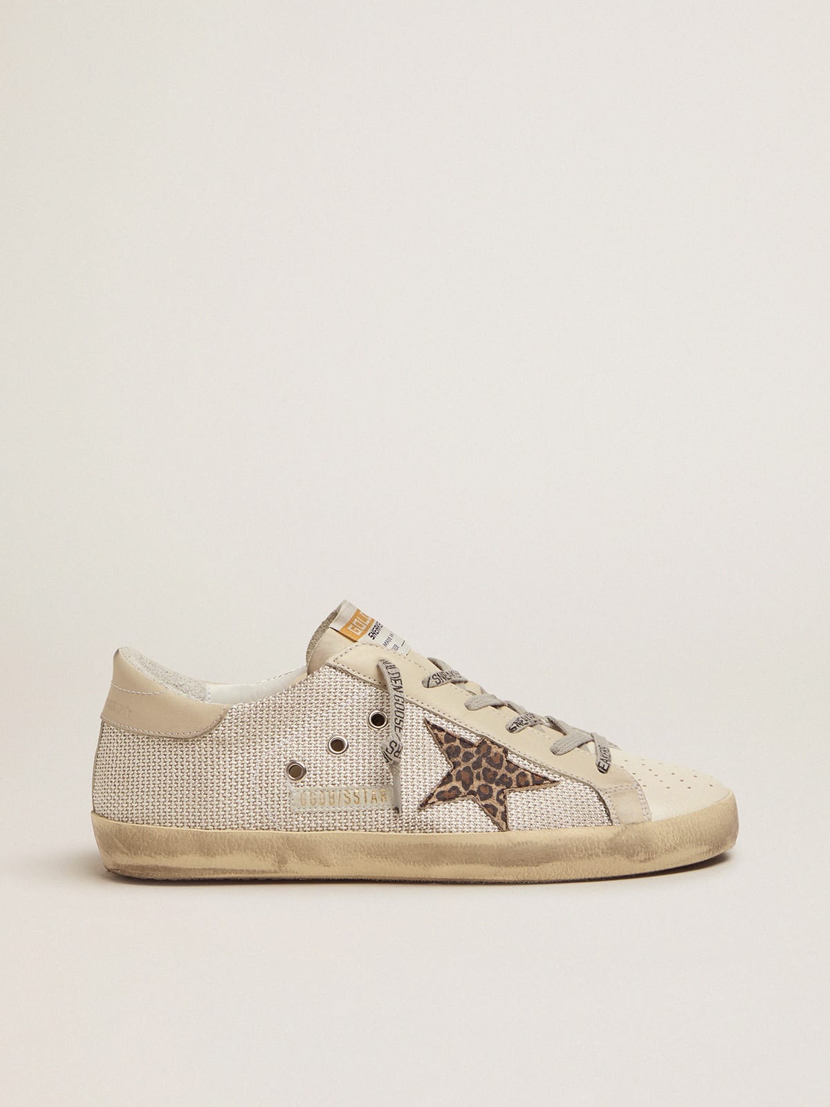 Golden goose cheap superstar mesh sneakers