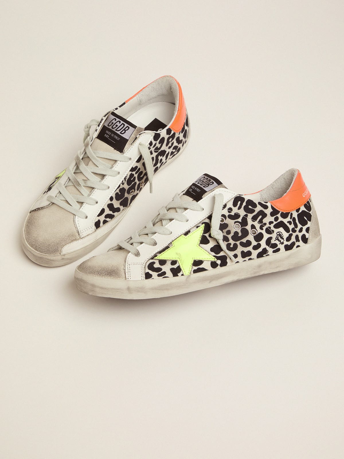 Golden goose leopard print on sale sneakers