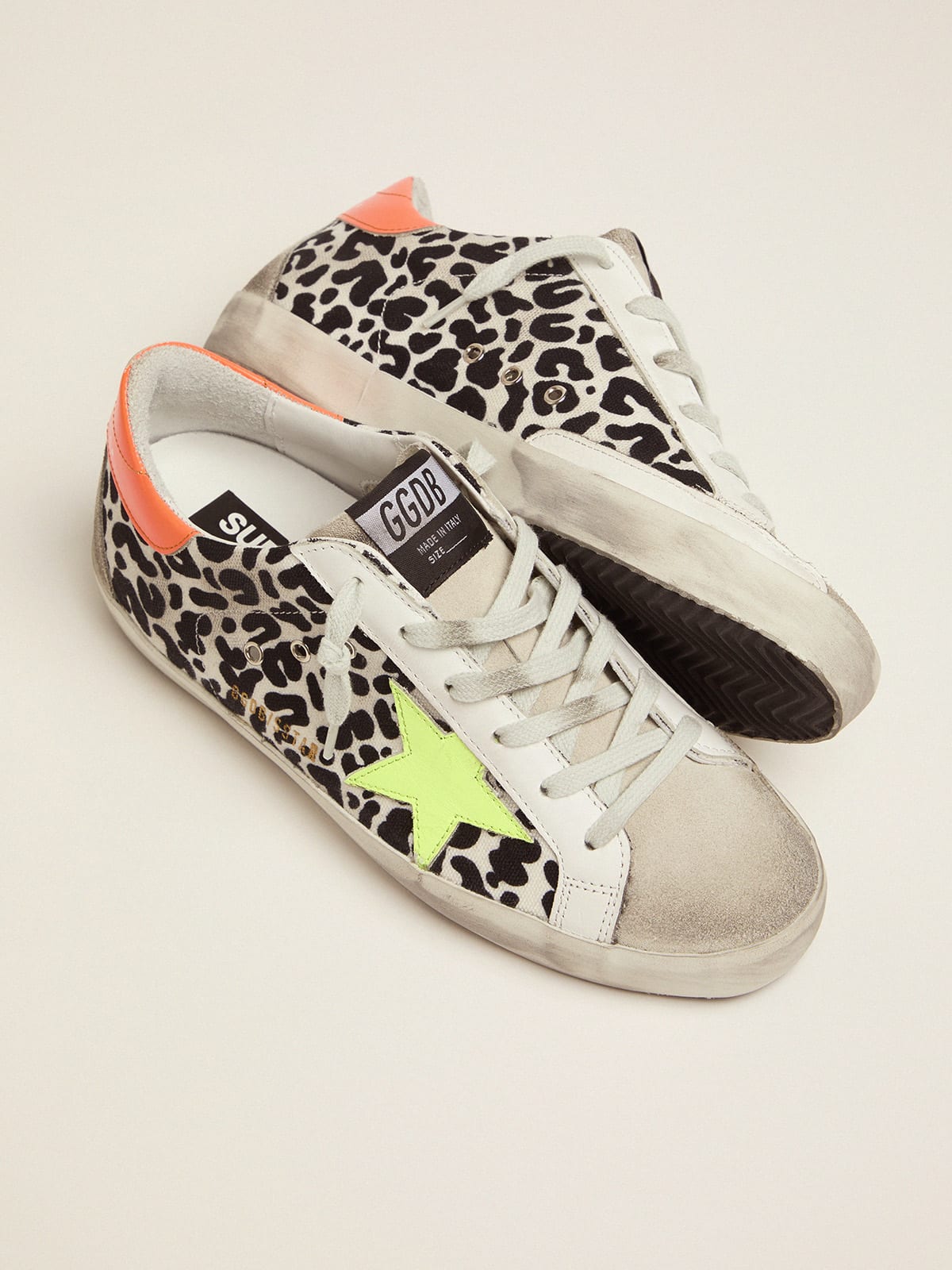 Golden goose sneakers leopard on sale print