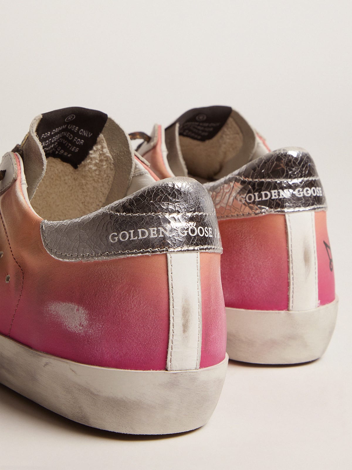 Golden goose cheap pink fur sneakers