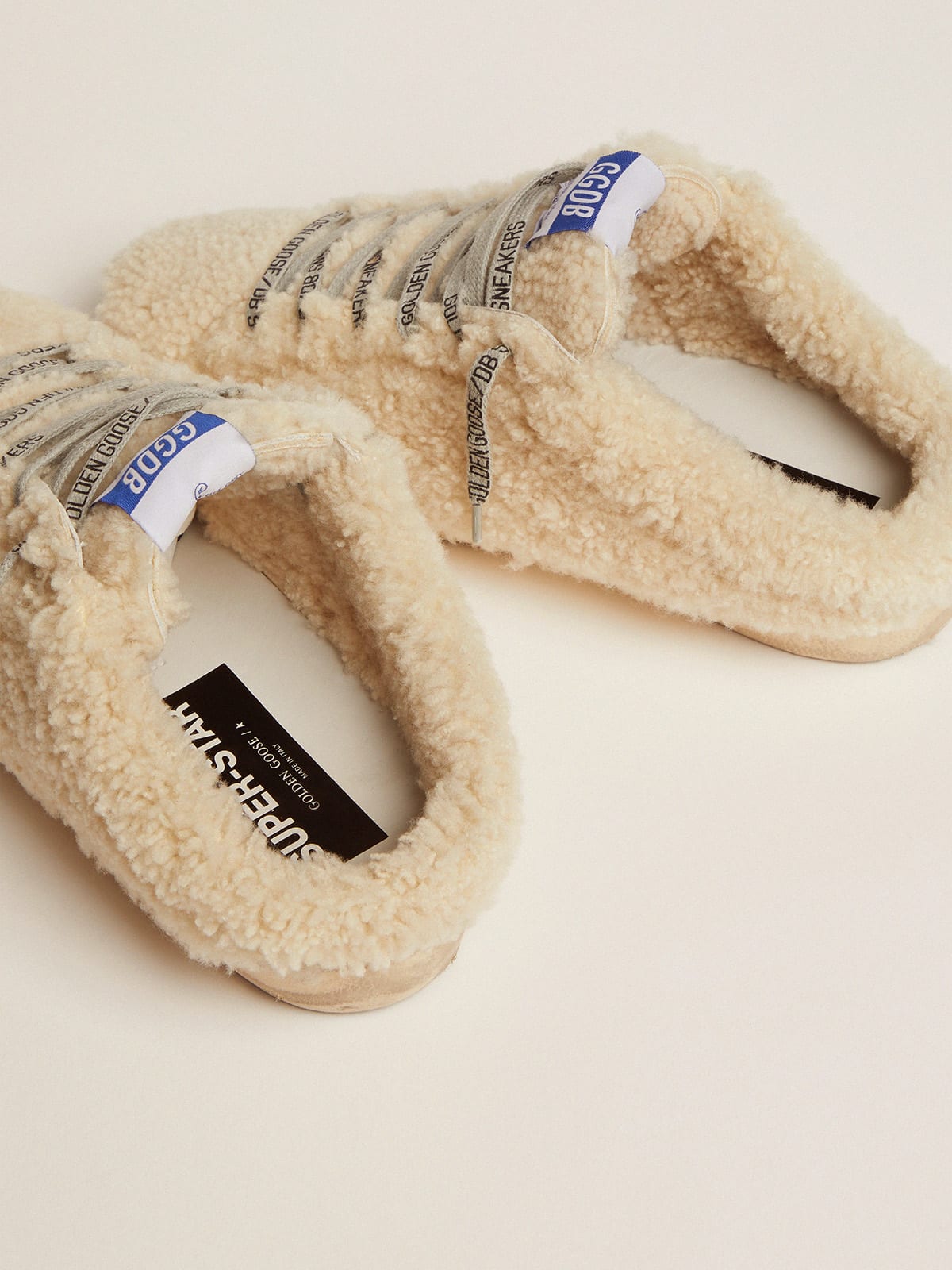 Golden goose hot sale shearling slide