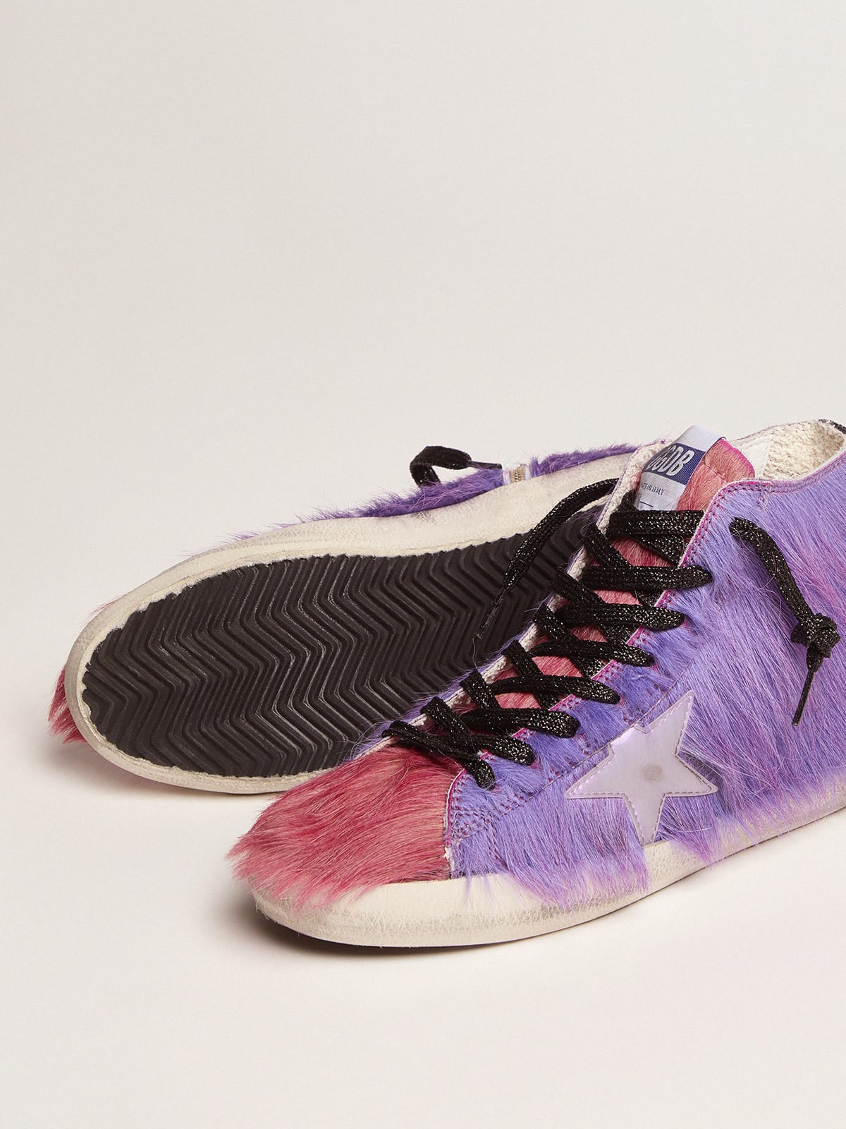 Golden Goose - Women’s Limited Edition lilac and pink pony skin Francy sneakers in 