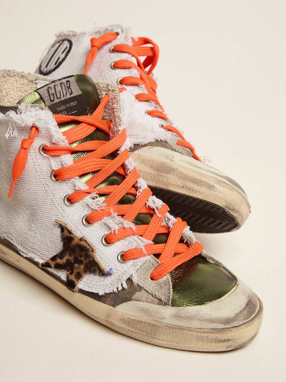 Golden Goose - Women’s Francy LAB sneakers with camouflage print and superimposed canvas in 