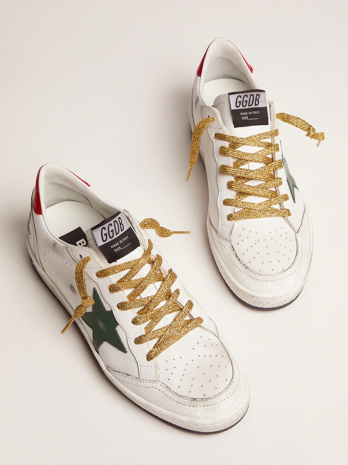 Golden goose sneakers red on sale star