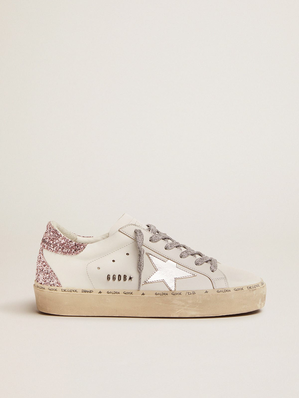 Hi star sneakers with glittery star and laminated cheap heel tab