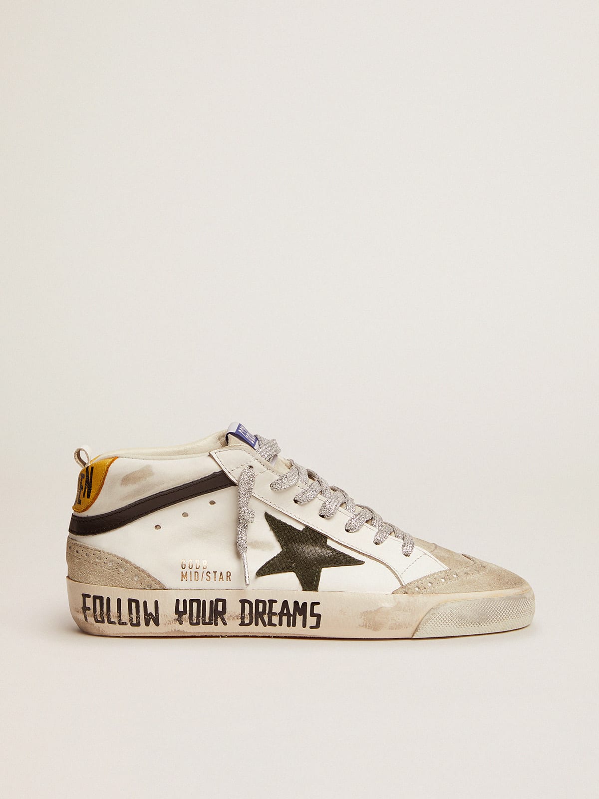 Mid Star LTD sneakers with leather and suede upper and leather star |  Golden Goose