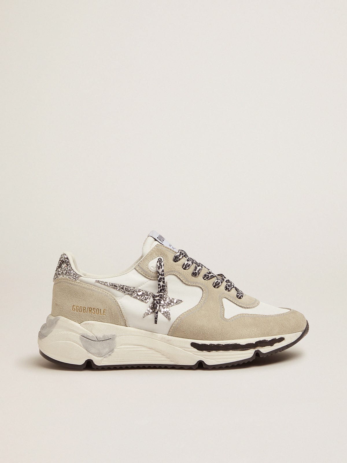 Women\'s Running Sole in nylon and suede | Golden Goose