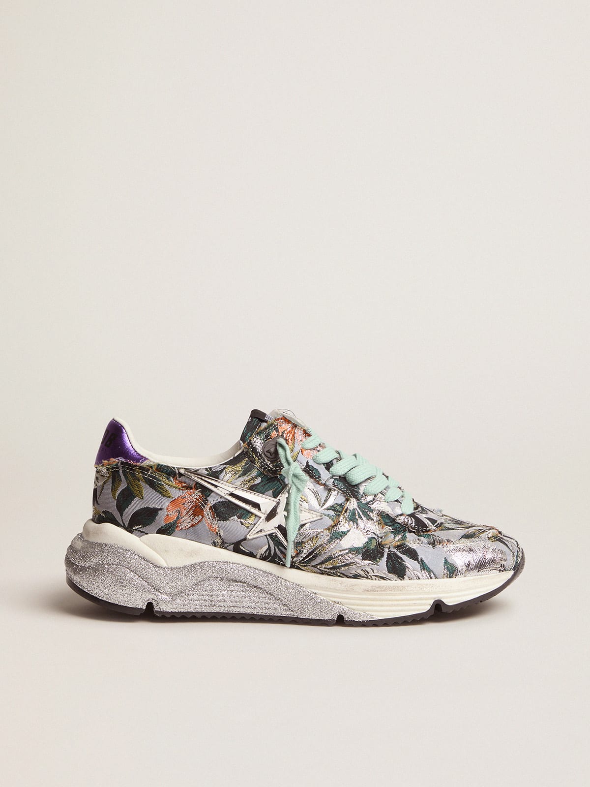 Golden Goose - Running Sole sneakers with floral jacquard upper in 