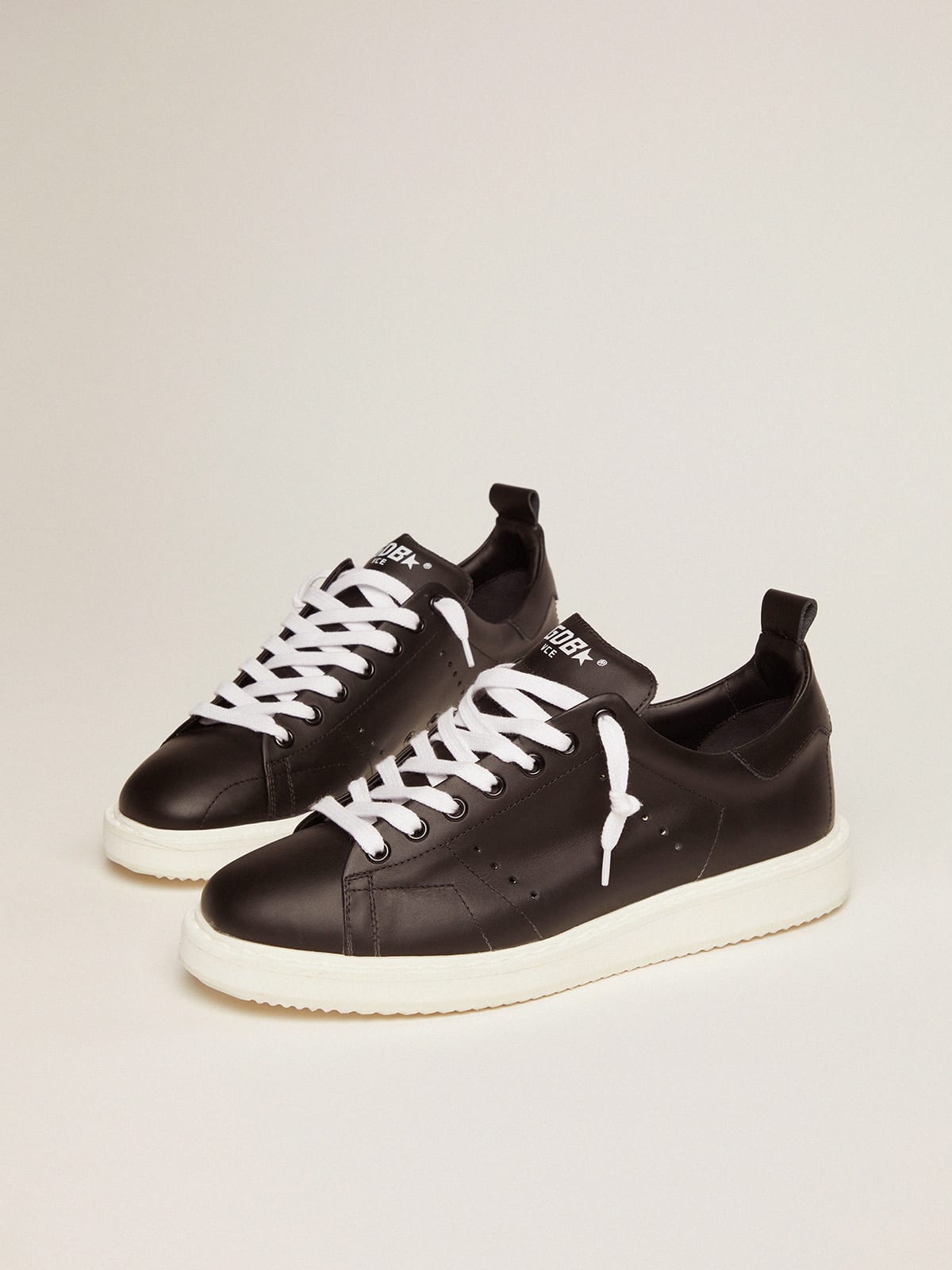 Golden Goose - Starter sneakers in total black leather in 