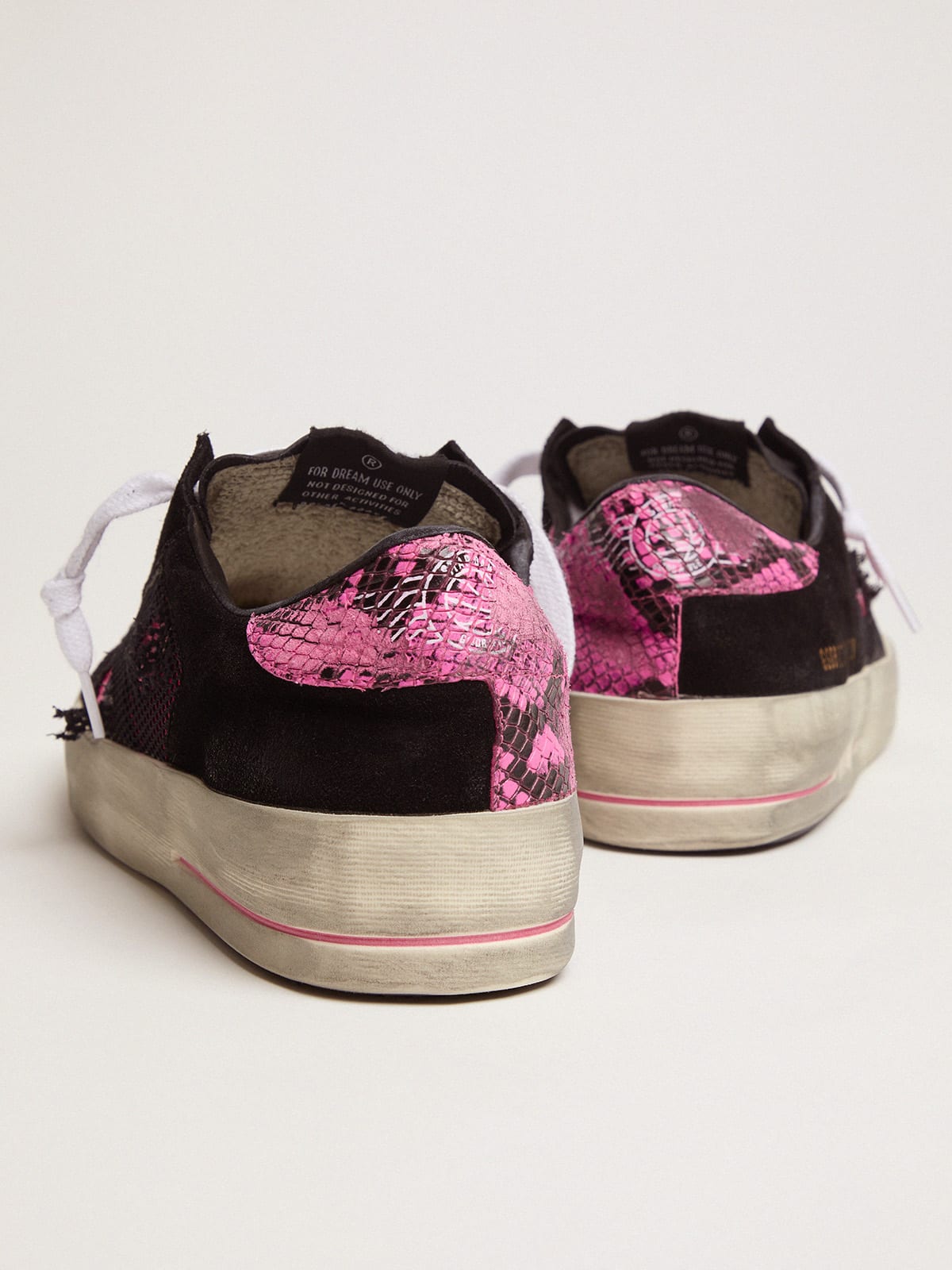 Golden Goose - Women’s fuchsia and black Limited Edition LAB Stardan sneakers in 