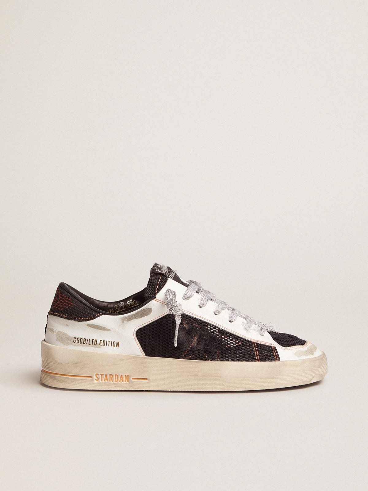 Golden Goose - White Limited Edition LAB Stardan sneakers with silver laces in 