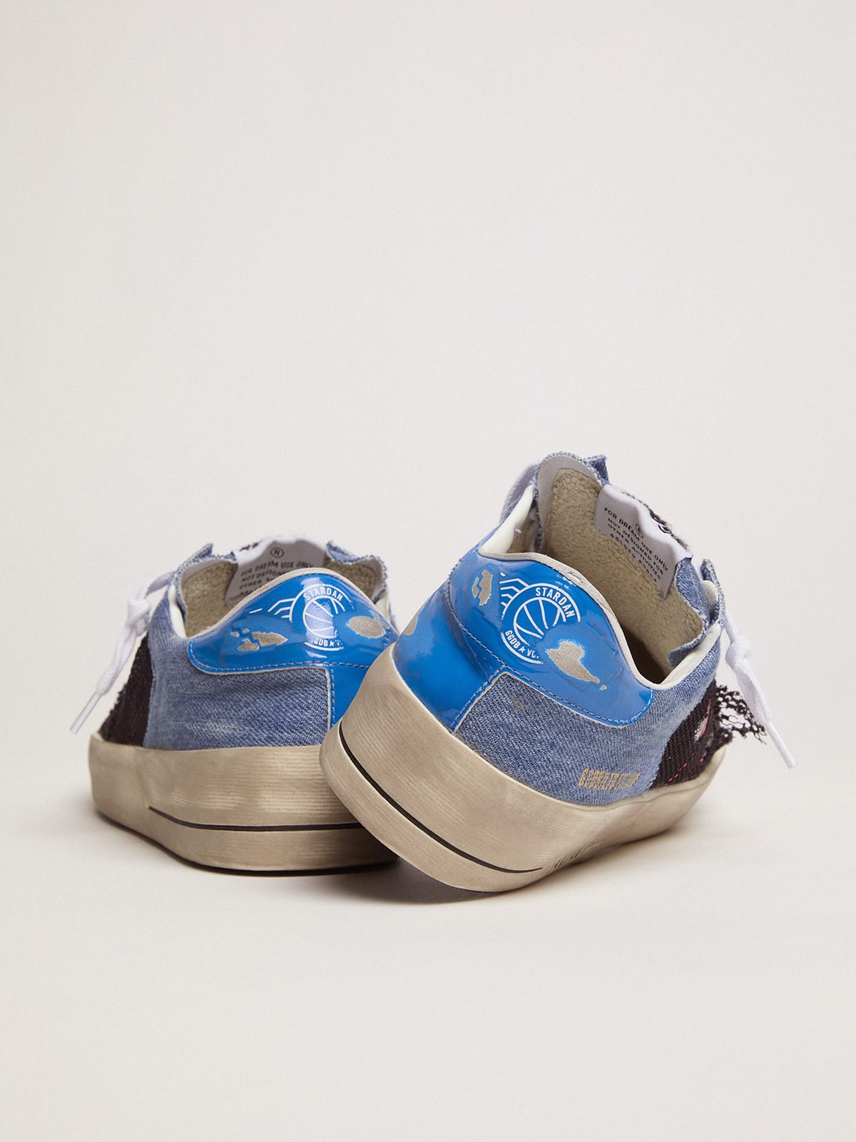 Trainers Golden Goose - Superstar sneakers in light blue denim