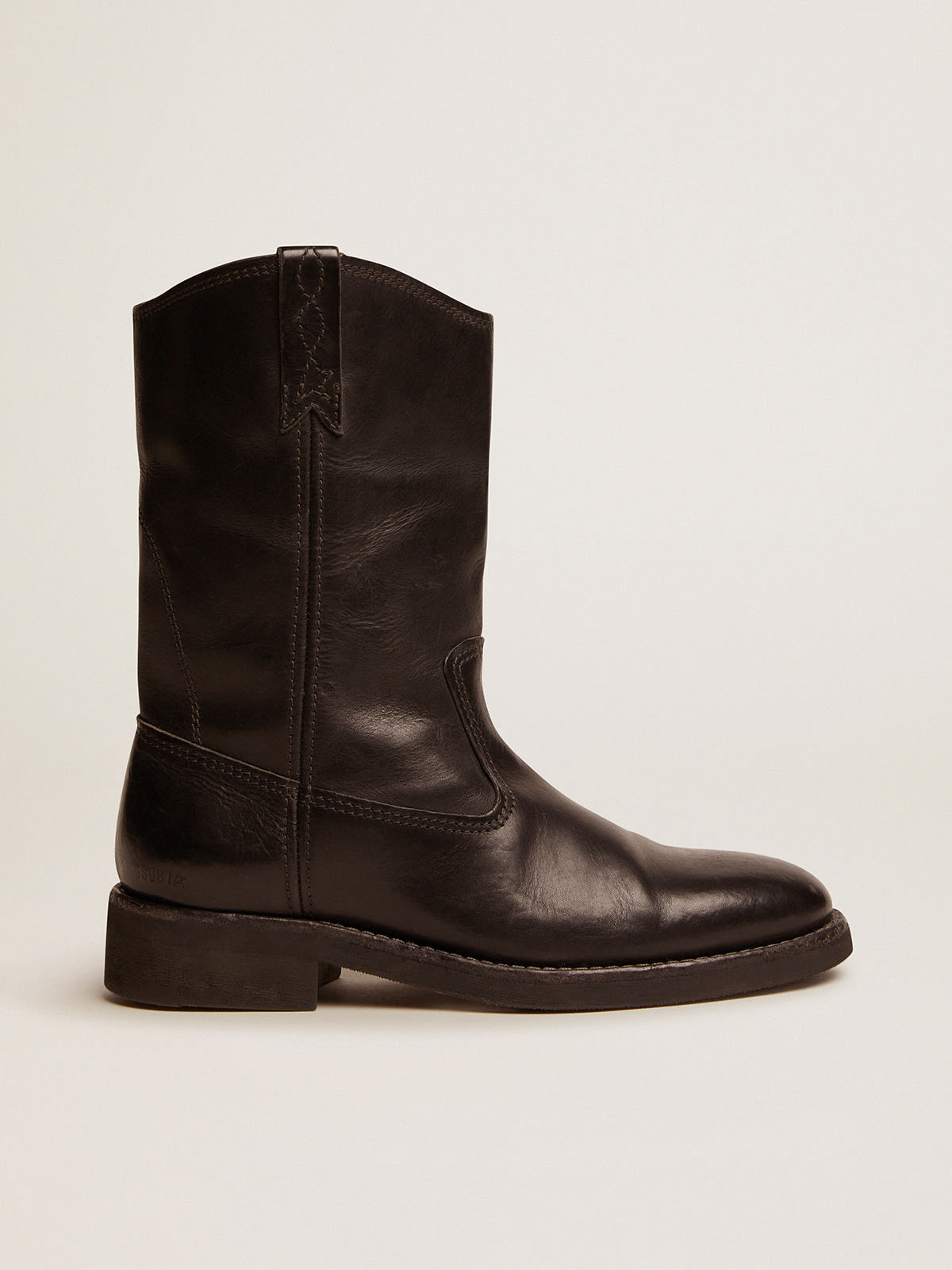 Golden Goose - Biker boots in black leather in 