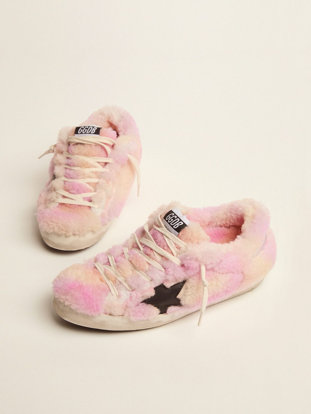 Golden goose sale sneakers with fur