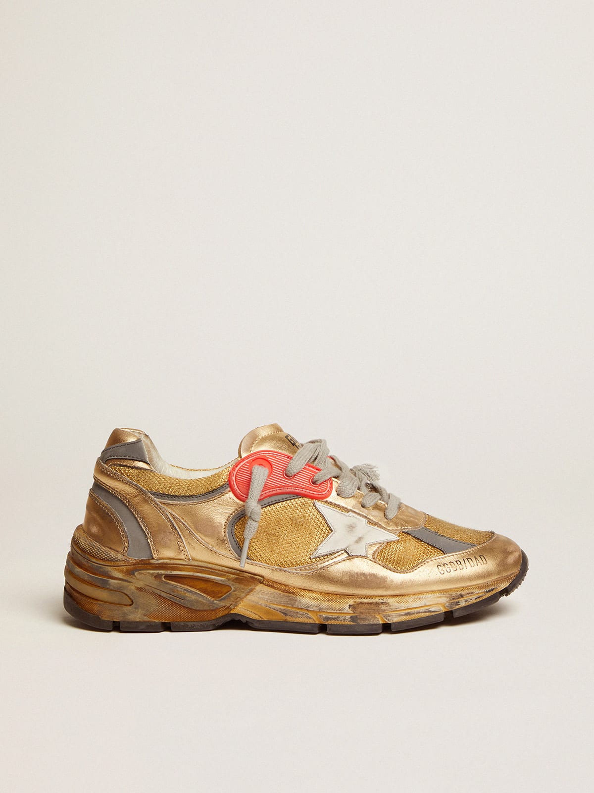 Golden Goose - Women's Dad-Star gold with white star in 
