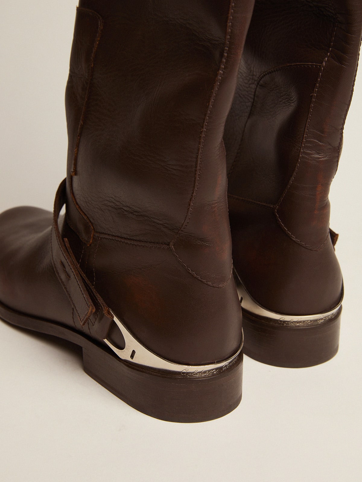 Leather Boots, Light Brown