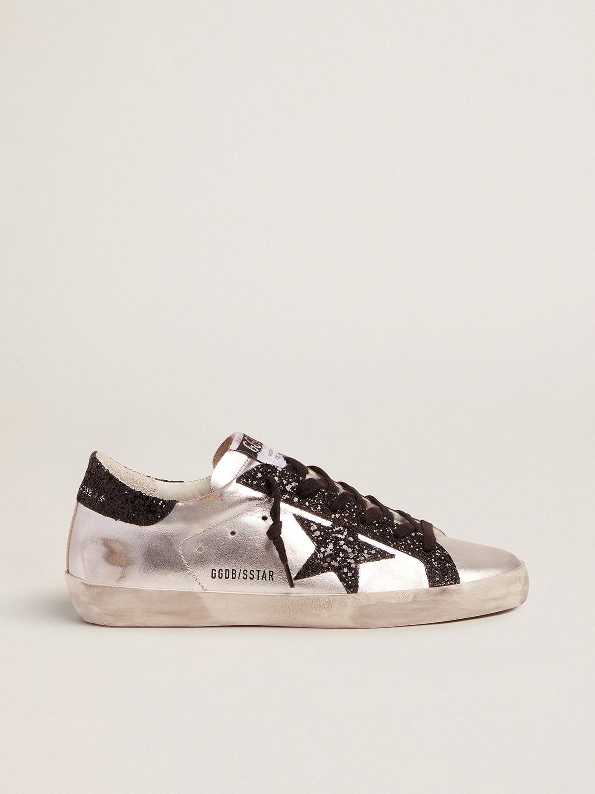 Golden goose cheap silver shoes