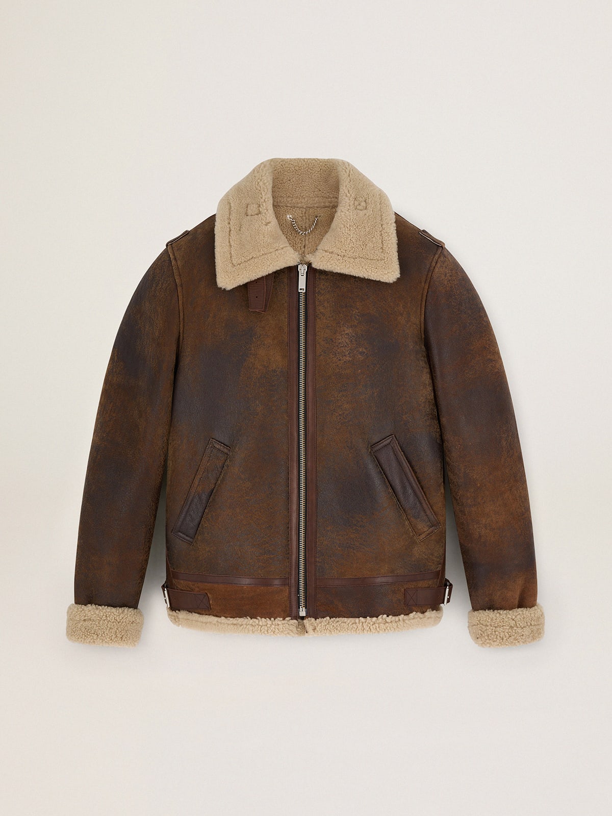 Golden Goose - Veste Arvel collection Journey en shearling in 