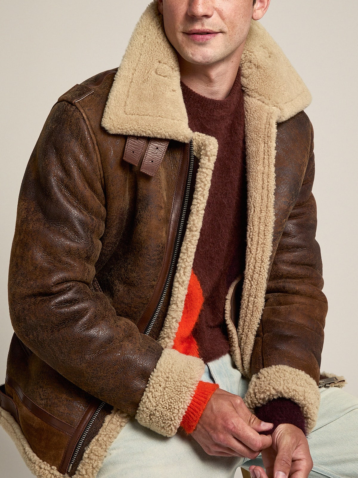 Journey Collection Arvel shearling jacket