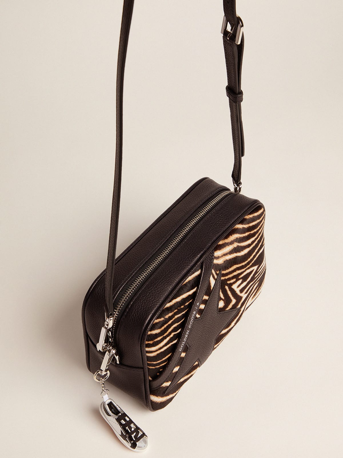 Golden Goose - Star Bag made of zebra print pony-effect leather in 