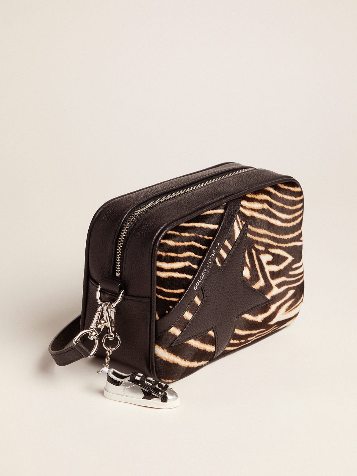 Golden Goose - Star Bag made of zebra print pony-effect leather in 