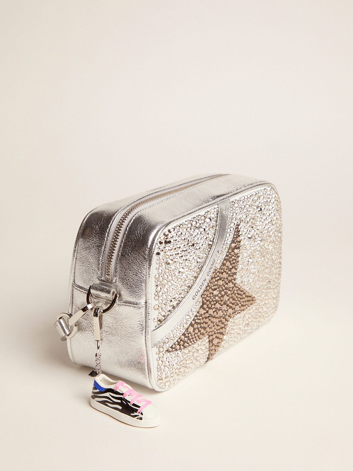 Golden Goose - Star Bag made of laminated leather with Swarovski crystals in 