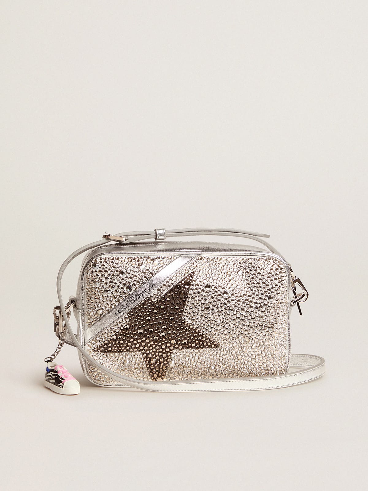 Golden Goose - Star Bag made of laminated leather with Swarovski crystals in 