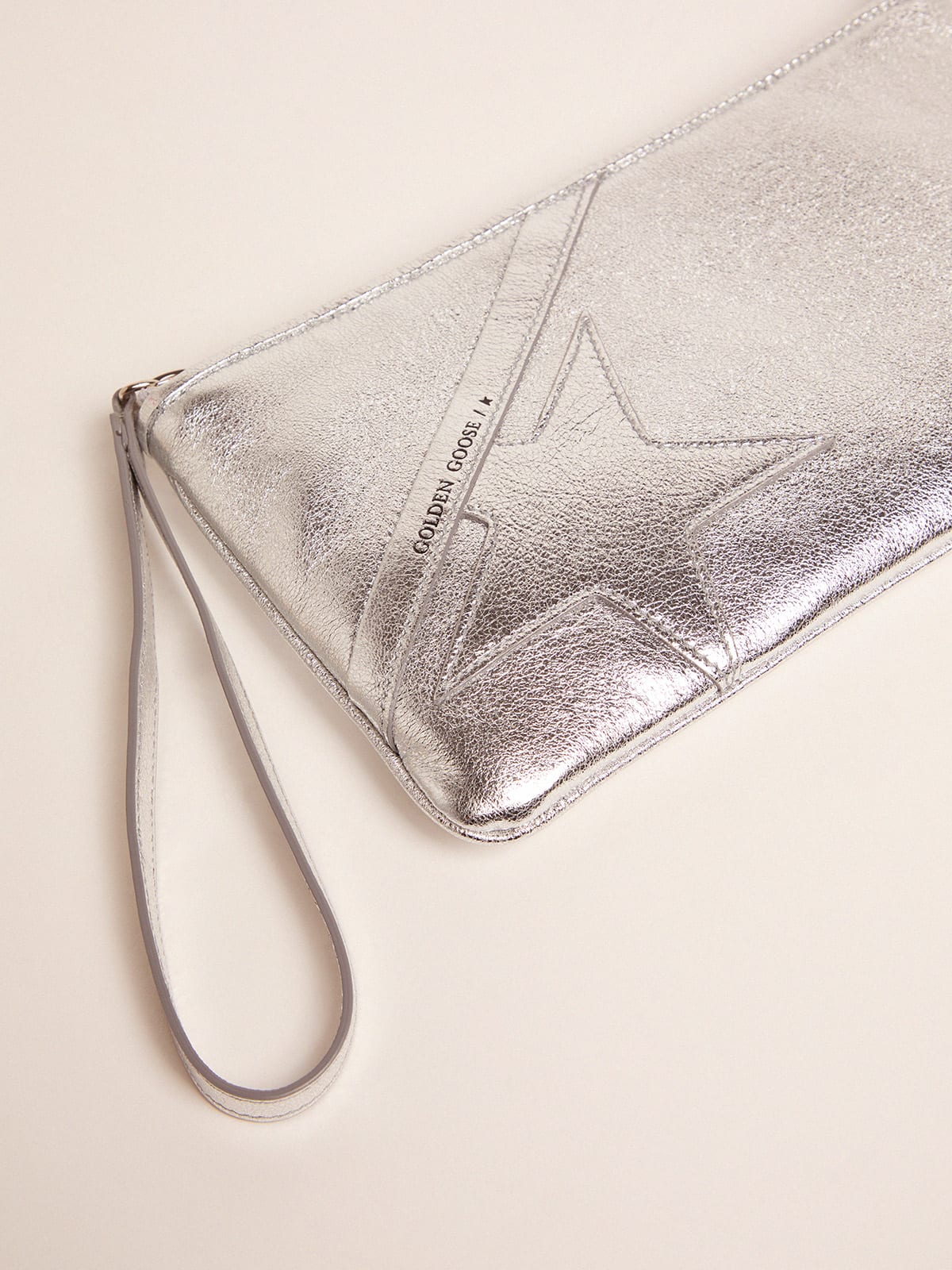 Golden Goose - Silver Star Wrist clutch bag     in 