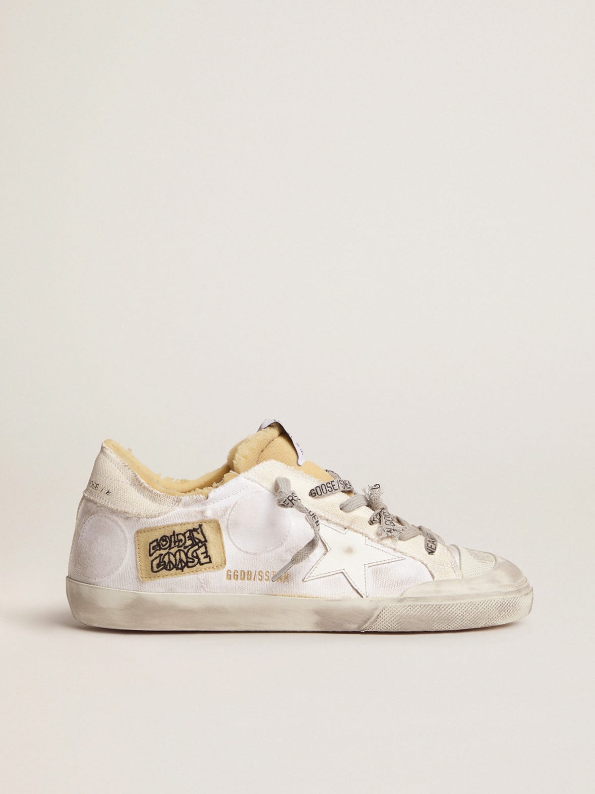 Golden Goose - Women’s canvas Super-Star sneakers with side patch in 