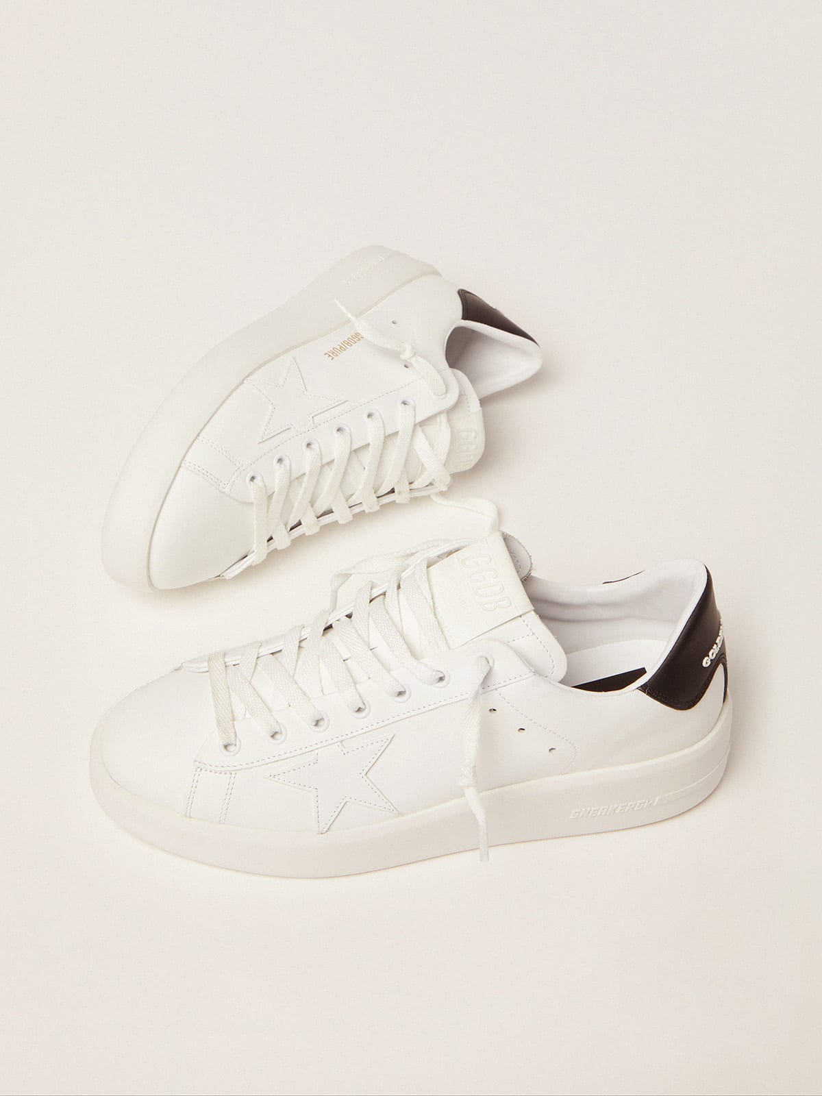 Golden Goose - Damen Purestar mit schwarzer Ferse in 