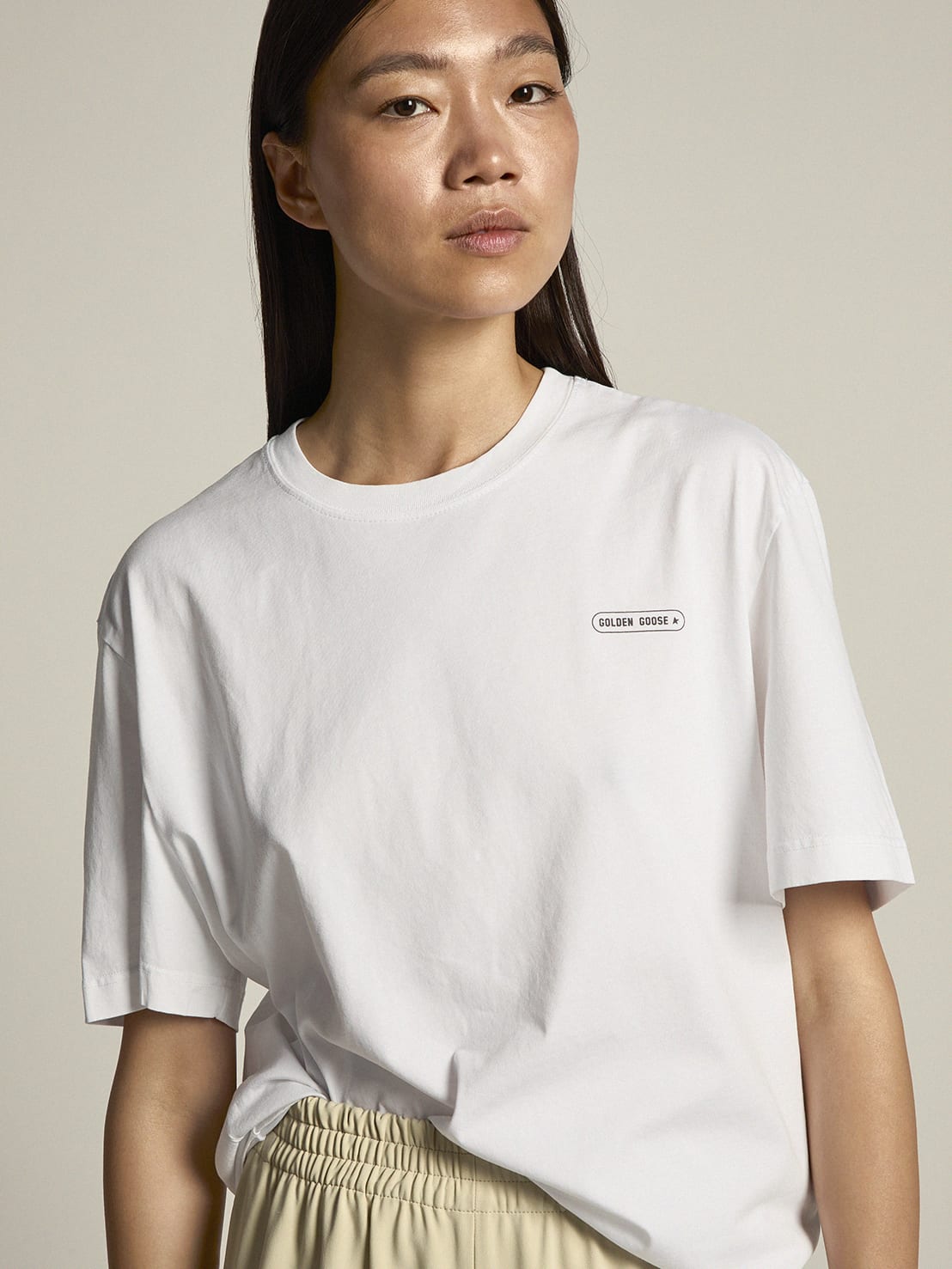 Tシャツ（ホワイト） Game EDT カプセルコレクション コントラストロゴ Golden Goose