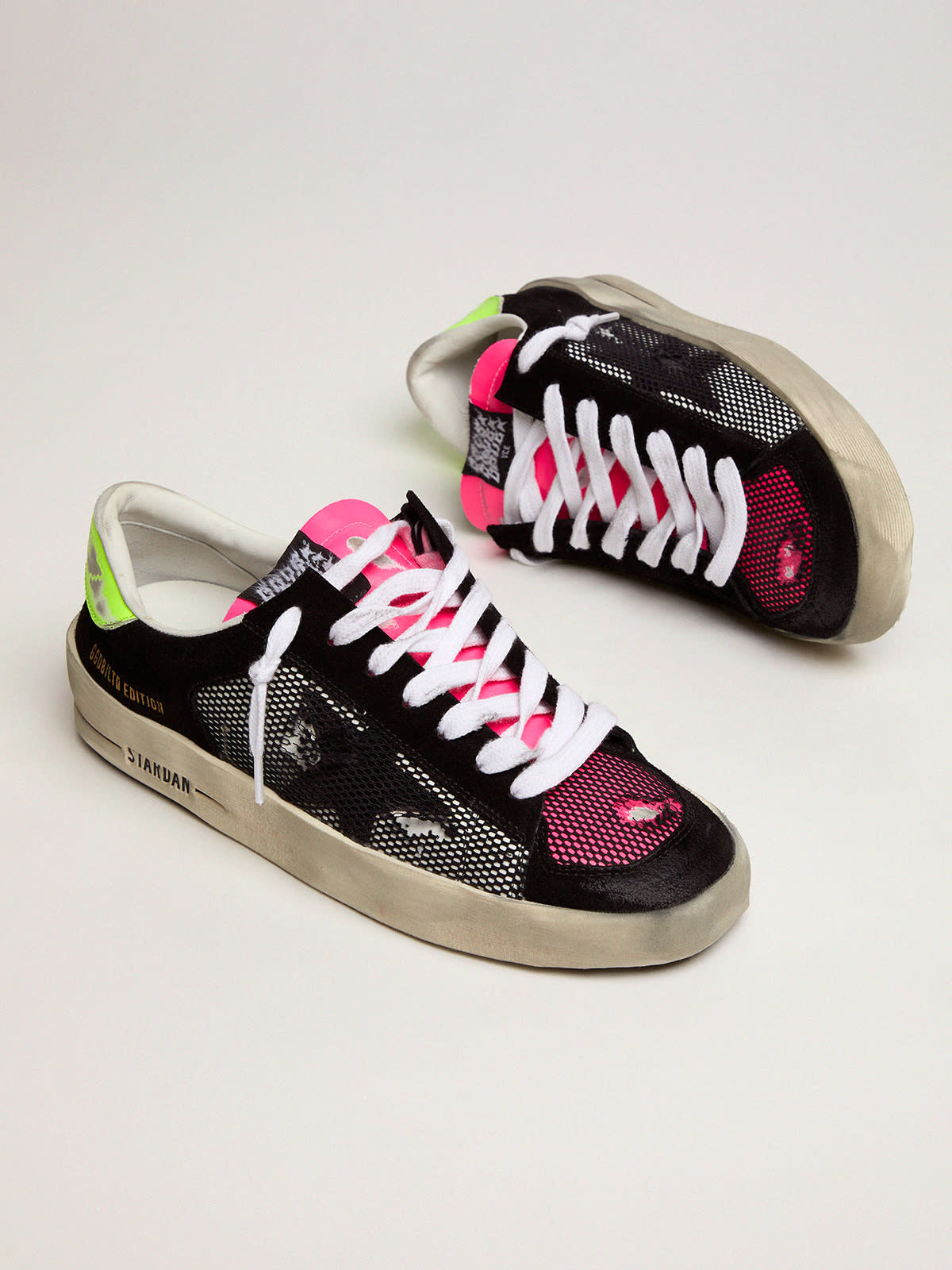 Golden Goose - Women’s Limited Edition Stardan sneakers in fuchsia and yellow in 