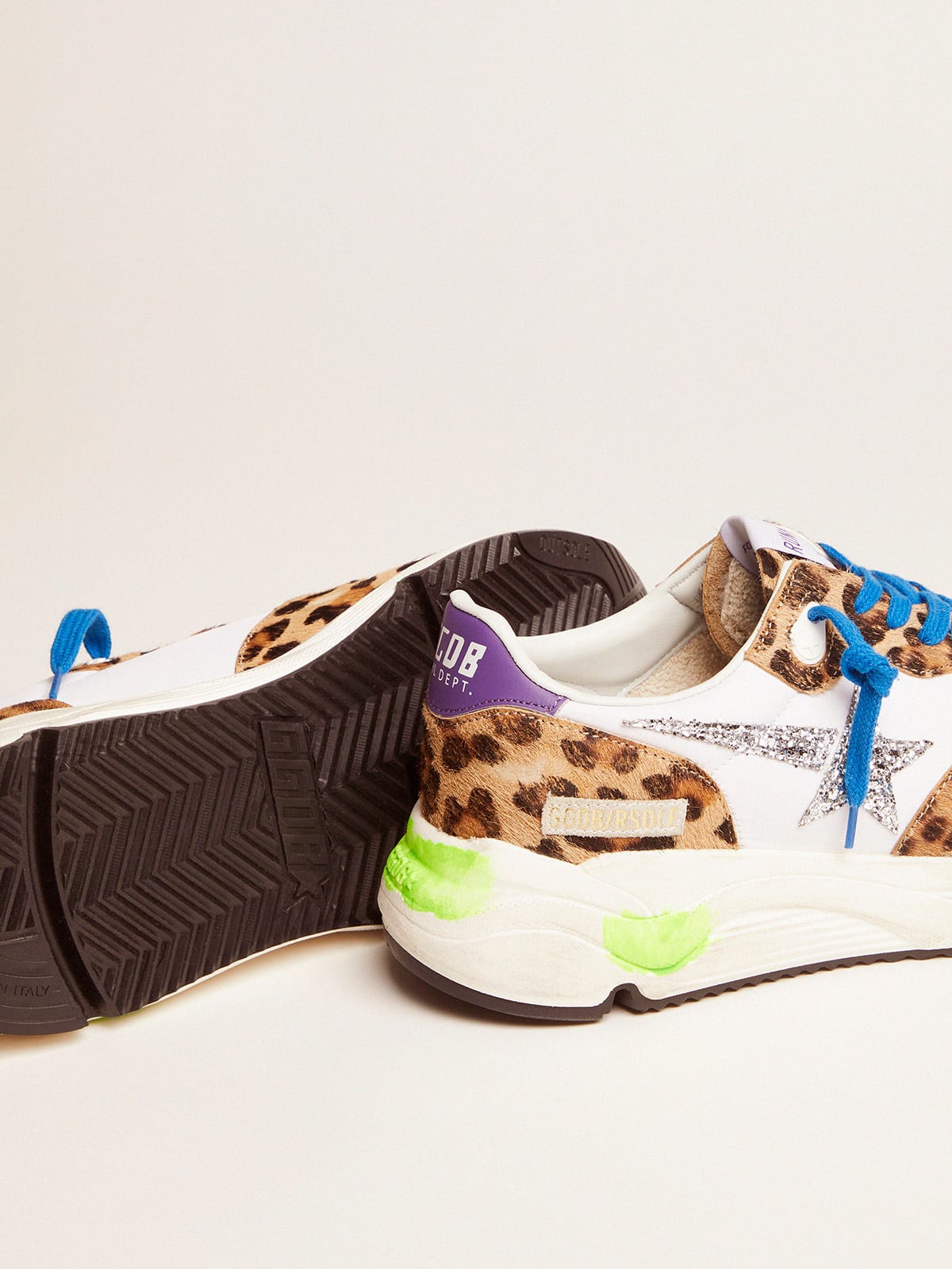 Golden goose best sale calf hair leopard