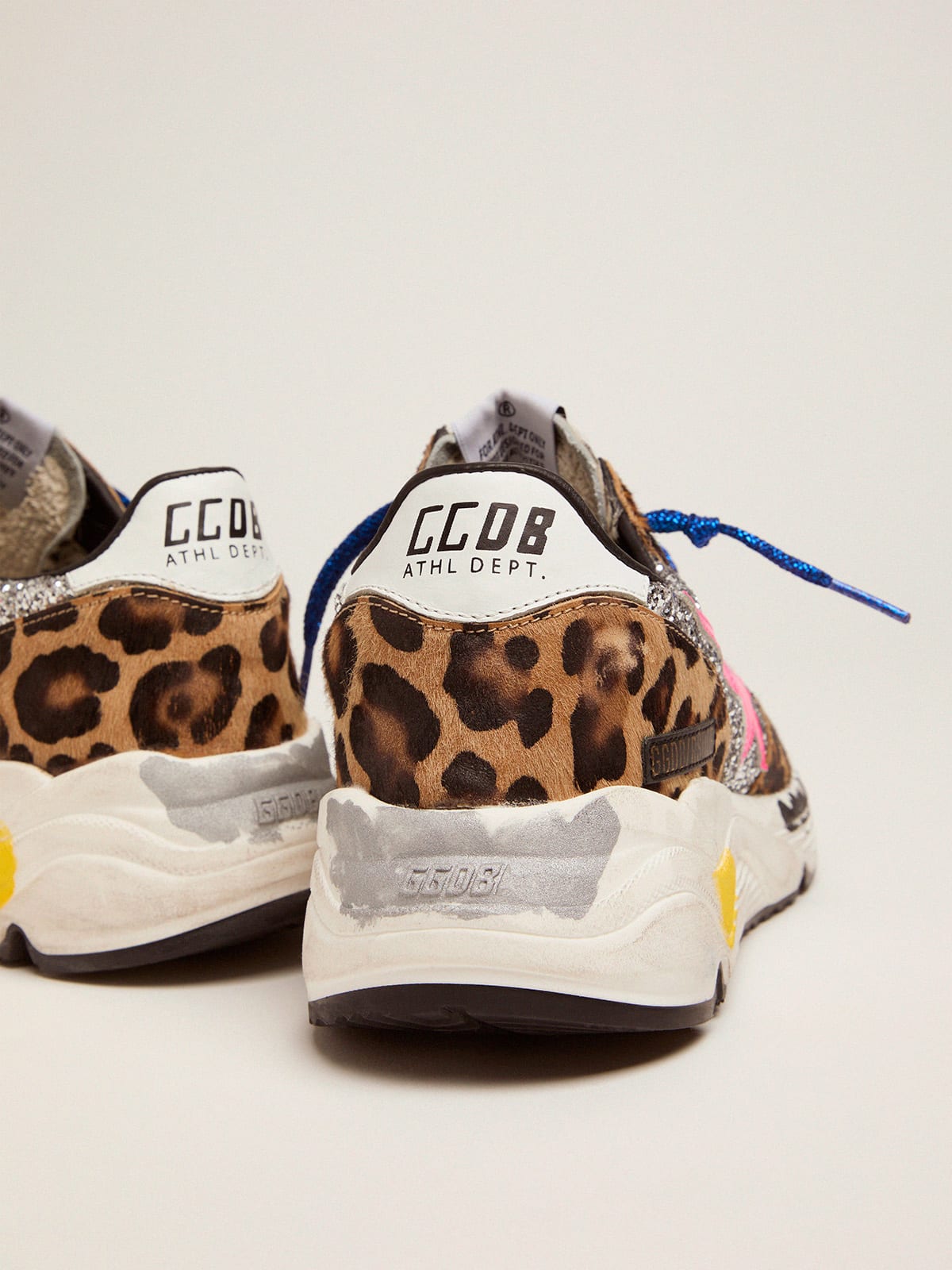 GOLDEN GOOSE LEOPARD RUNNING SNEAKERS